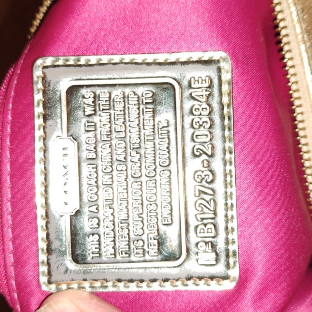 Coach Poppy Jazzy Rare gold Crossbody Bag 20384E Great Condition - Picture 3 of 16